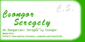 csongor seregely business card